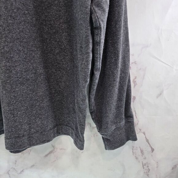 Carhartt T Shirt Mens Large Dark Grey Orange Original Fit Long Sleeve Spellout - Picture 5 of 11